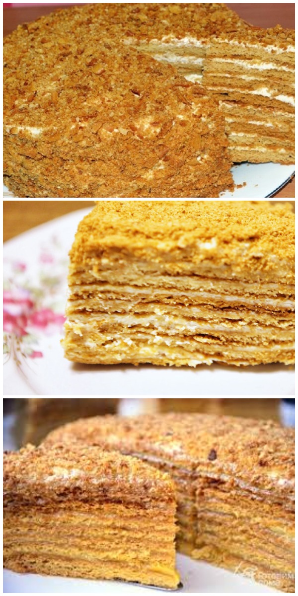 Рецепт СССР торт &laquo;Медовик&raquo;. Порядком вкуснее, чем в магазине!