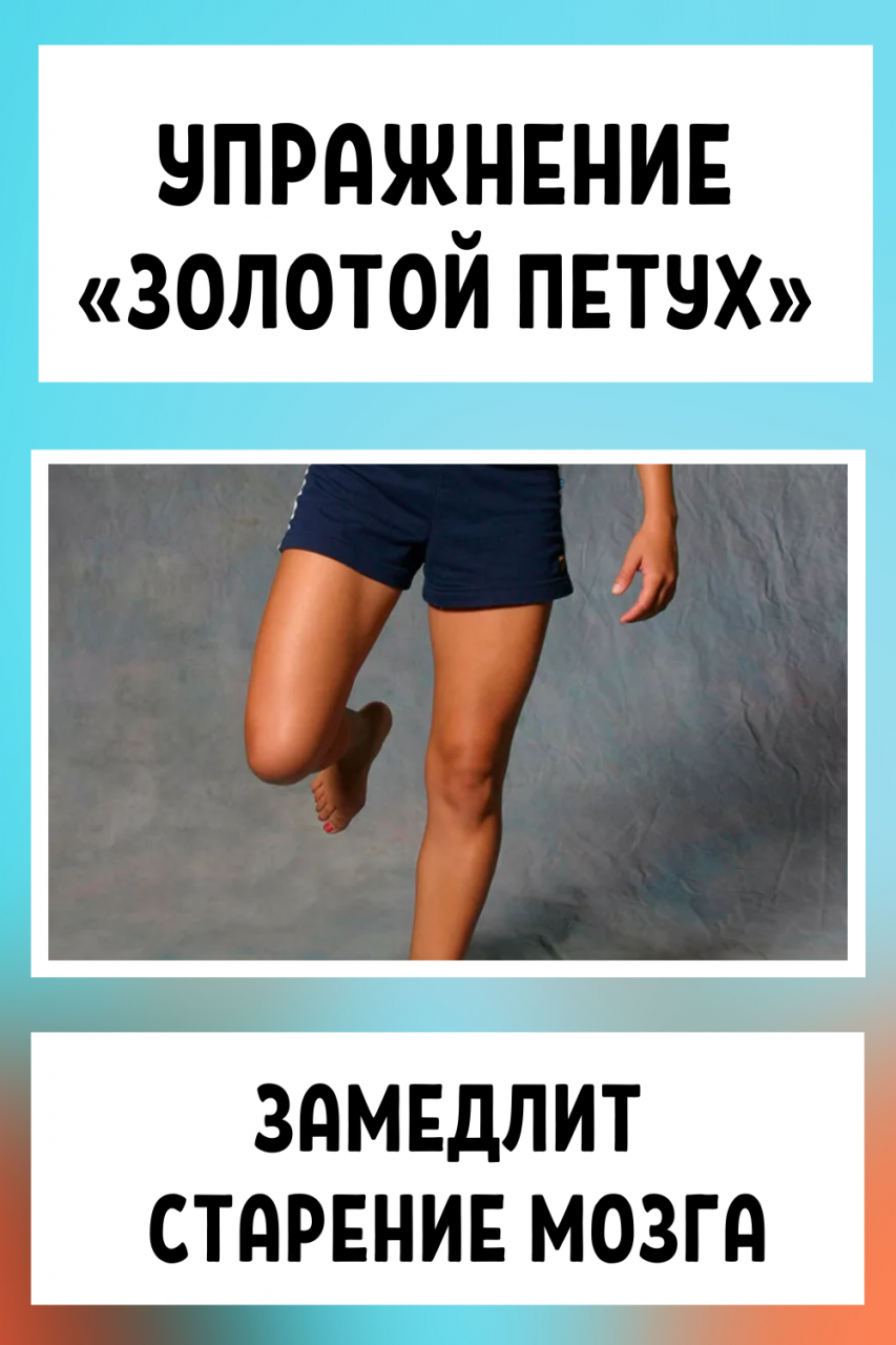 Упражнение &laquo;Золотой петух&raquo; замедлит старение мозга. И это правда.