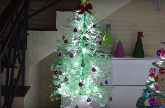 Как получить елку из пластиковых бутылок