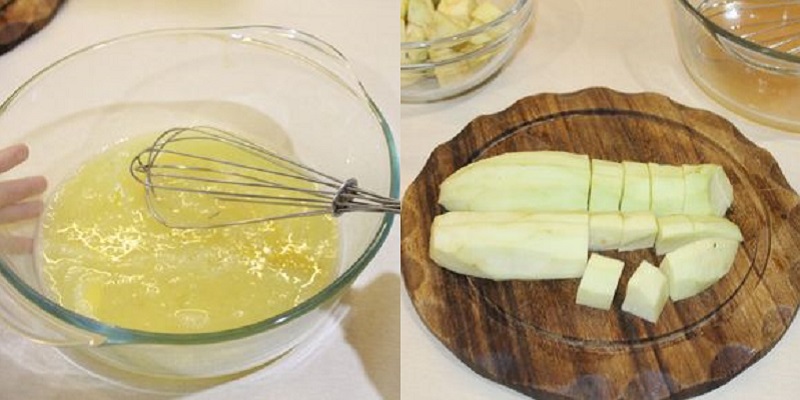 Баклажаны, жаренные с яйцом и чесноком, &mdash; домашнее блюдо с запоминающимся вкусом