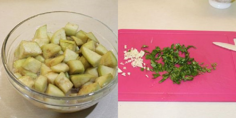 Баклажаны, жаренные с яйцом и чесноком, &mdash; домашнее блюдо с запоминающимся вкусом