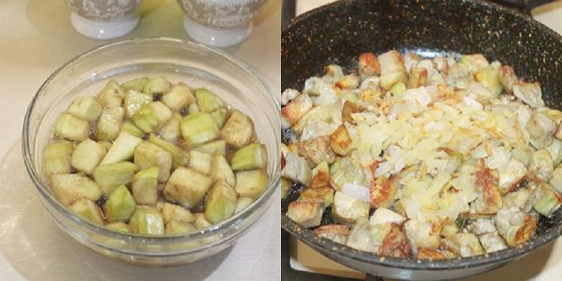 Баклажаны, жаренные с яйцом и чесноком, &mdash; домашнее блюдо с запоминающимся вкусом