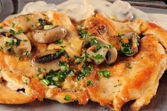 ПП-ужин: куриное филе с грибами ПП-ужин: куриное филе с грибами