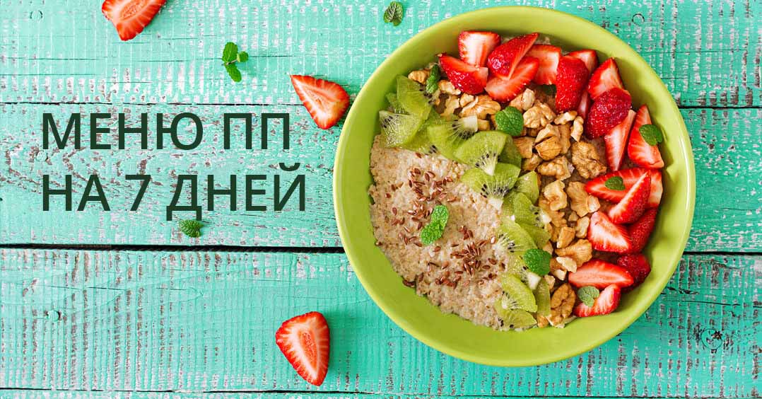 ПП-меню на неделю ПП-меню на неделю